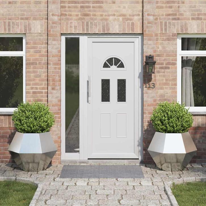 vidaXL Plantenbak 2 pcs Zilver 75 x 75 x 60 cm, Tuin en Terras, Bloembakken en Plantenbakken, 60 tot 100 cm, Nieuw, Metaal, 60 cm of meer