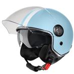 VINZ Parchi - Lichtblauw, Motoren, Kleding | Motorhelmen, Verzenden, Nieuw met kaartje, XS, Jethelm