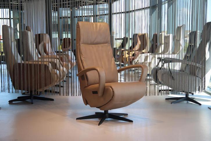 Relaxfauteuil Twice TW-264N met Sta op Leer De Toekomst, Huis en Inrichting, Fauteuils, Nieuw, Leer, Ophalen of Verzenden