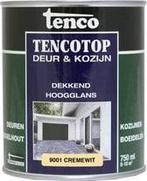 Tencotop Deur & Kozijn Hoogglans - 750ml - Ral 9001 Cremewit, Verzenden, Nieuw