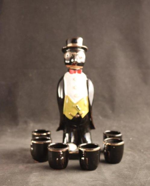 Whiskyfles met shotglaasjes - Karaf - Glas, Antiek en Kunst, Curiosa en Brocante