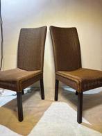 Lloyd Loom - Stoel - Riet/Hout - Twee stoelen