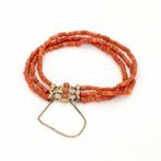 Armband - 14 karaat Geel goud - Bloedkoraal, Nieuw