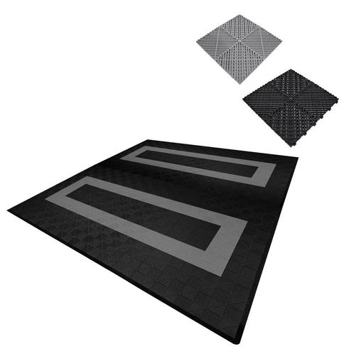 Geventileerde kliktegels zwart en grijs 6m x 6m voor dubbele, Doe-het-zelf en Verbouw, Ventilatie en Afzuiging, Verzenden