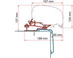 Fiamma Rapido C55i C86i Adapter luifel voor F65 / F80, Caravans en Kamperen, Nieuw