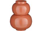Mica Decorations Boyd Vaas - H37 x Ø26 cm - Metaal - Terra, Huis en Inrichting, Verzenden, Nieuw