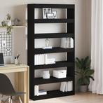 vidaXL Boekenkast/Room Divider Zwart Eiken 100x30x198 cm, Huis en Inrichting, Kasten | Boekenkasten, Minder dan 50 cm, Verzenden