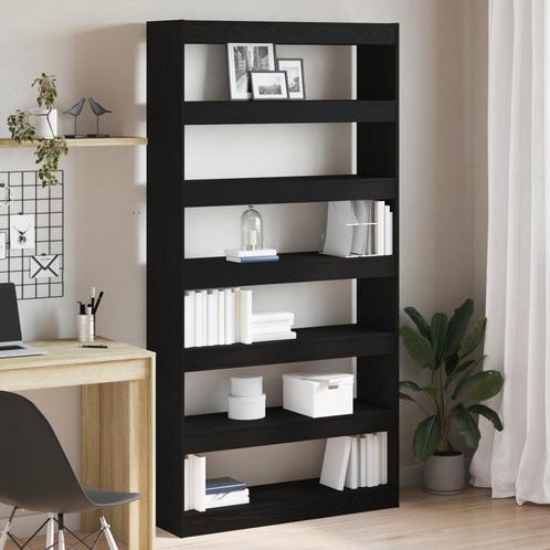 vidaXL Boekenkast/Room Divider Zwart Eiken 100x30x198 cm, Huis en Inrichting, Kasten | Boekenkasten, Nieuw, Minder dan 50 cm, Overige houtsoorten