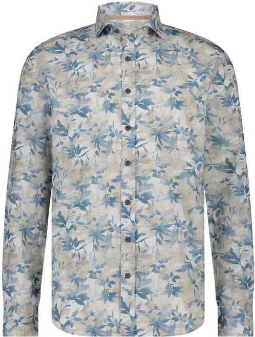 State Of Art Overhemd Print Struc maat XL Heren, Kleding | Heren, Overhemden, Beige, Nieuw, Verzenden