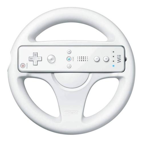 Nintendo Wii Wheel - Wit, Spelcomputers en Games, Spelcomputers | Nintendo Consoles | Accessoires, Zo goed als nieuw, Verzenden