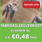 FABRIEKSLEEGVERKOOP! Franse eiken LAMINAAT vloeren v.a. 0,48, Nieuw, 75 m² of meer, Wit, Laminaat