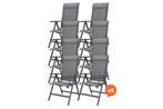 Set van 8 - Hartman Milaan verstelbare stoel, Tuin en Terras, Tuinsets en Loungesets, Verzenden, Nieuw, Overige materialen