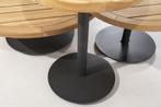 Volta lounge tuintafel middenpoot  60x aluminium antraciet, Ophalen of Verzenden, Nieuw, Teakhout