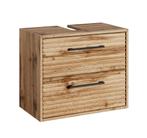 Wastafelkast Etna 60 x cm x 35 cm x 50 cm Eiken Badkamerkast, Verzenden, Nieuw, Wastafelkast