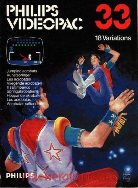 Philips Videopac 33 Jumping Acrobats-Standaard (Philips, Computers en Software, Vintage Computers, Ophalen of Verzenden