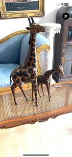 Decoratief ornament (2) - Italië - Giraffe in Cuoio jaren 60, Antiek en Kunst