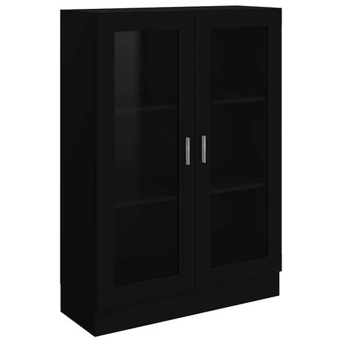 Vitrinekast Zwart 82,5cm - Retourdeal - Stijlvol & Voorde..., Huis en Inrichting, Kasten | Vitrinekasten, 25 tot 50 cm, Nieuw