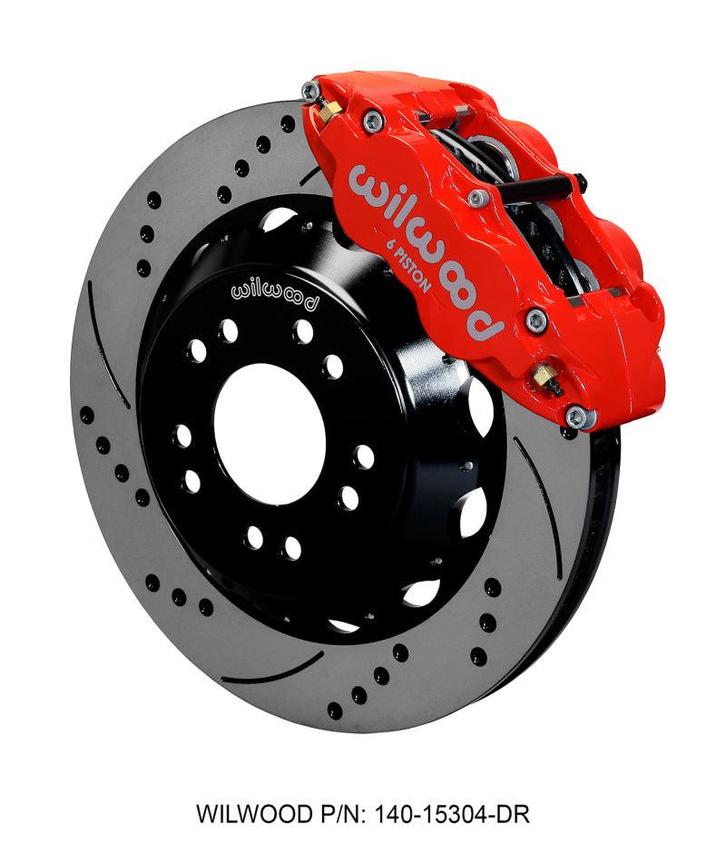 Wilwood Narrow Superlite 6R Front Hat Kit 14.00 Drilled Red, Auto-onderdelen, Remmen en Aandrijving, Ophalen of Verzenden