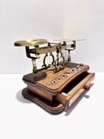 Westa - Post/brieven weegschaal - Hout, Messing