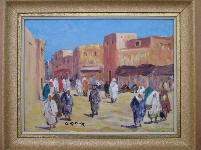 Bruno Retaux (1947) - Marrakech, Maroc, Antiek en Kunst, Kunst | Schilderijen | Klassiek