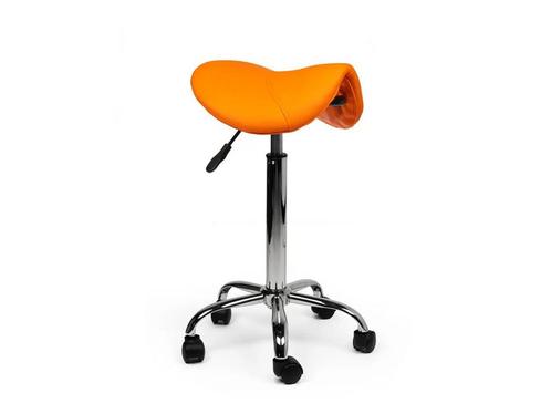 Zadelkruk Oranje - Hoge uitvoering, Huis en Inrichting, Krukjes, Nieuw, In hoogte verstelbaar, Kunststof