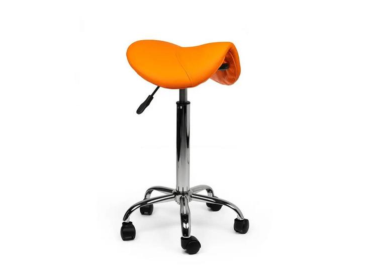 Zadelkruk Oranje - Hoge uitvoering, Huis en Inrichting, Krukjes, In hoogte verstelbaar, Nieuw, Kunststof