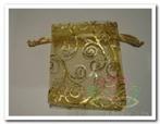 Giftbag organza Gold Aquatic 7*9 cm. Giftbag organza Gold, Nieuw, Ophalen of Verzenden