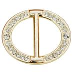 Fako Bijoux® - Sjaalklem - Ovaal - Kristal - 27x40mm -, Sieraden, Tassen en Uiterlijk, Broches, Verzenden, Nieuw