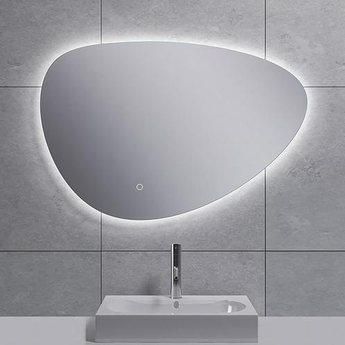 Wiesbaden Uovo Badkamerspiegel met LED - Dimbaar -, Huis en Inrichting, Woonaccessoires | Spiegels, Nieuw, Ophalen of Verzenden