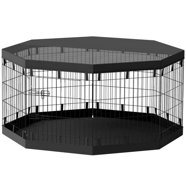 TRUUSK Puppyren met Deuren en Vensters - Ademend Net - Voor, Dieren en Toebehoren, Honden-accessoires, Nieuw, Verzenden
