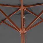 Parasol met houten paal 150x200 cm antraciet (Overige), Nieuw, Verzenden