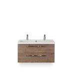 Seville Badmeubelset 100 cm - Tabacco - Wastafel Djazz 2, Huis en Inrichting, Ophalen of Verzenden, Nieuw