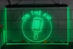 Studio microfoon neon bord lamp LED verlichting reclame lich, Verzenden, Nieuw