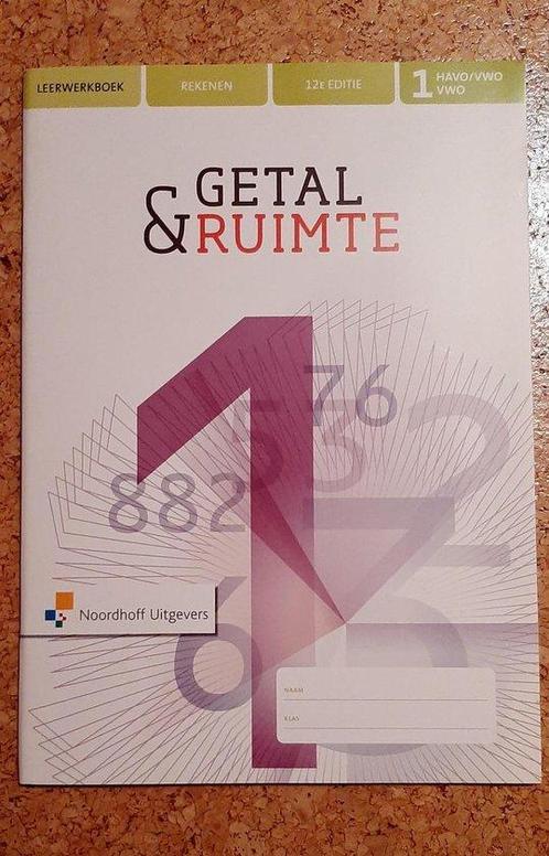Getal  Ruimte 12e ed havovwo 1 Rekenkatern 9789001888947, Boeken, Studieboeken en Cursussen, Zo goed als nieuw, Verzenden