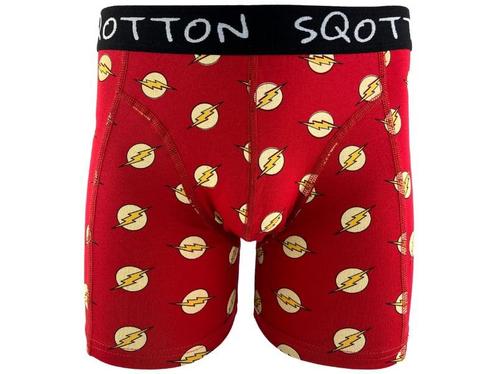 Boxershort - SQOTTON® - Bliksem - Rood, Kleding | Heren, Ondergoed, Verzenden