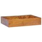 Massief Teak Wastafel | Retourdeal | Stijlvol & Voordelig, Huis en Inrichting, Minder dan 50 cm, Nieuw, Ophalen of Verzenden, Minder dan 100 cm