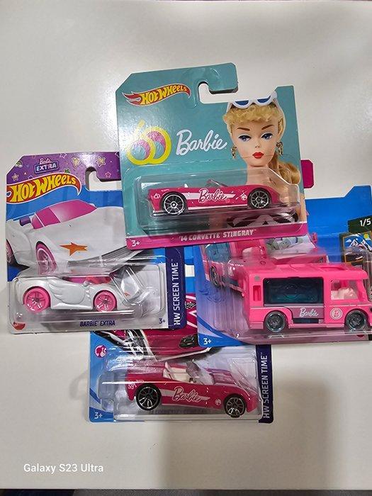 Hot Wheels 1:64 - Modelauto (4) - Barbie Dream Camper;, Hobby en Vrije tijd, Modelauto's | 1:5 tot 1:12