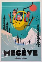 Gary - Travel Poster  Megève - Jaren 2010, Antiek en Kunst