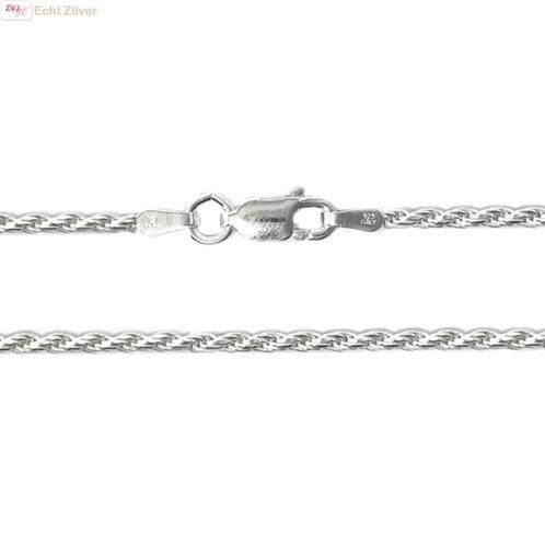 Zilveren rope ketting 60 cm 2 mm, Sieraden, Tassen en Uiterlijk, Kettingen, Nieuw, Verzenden