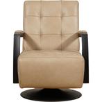 Leren draaifauteuil Mind - Kenia Taupe (taupe/bruin) -, Nieuw, Ophalen of Verzenden, 50 tot 75 cm, Industrieel, Modern