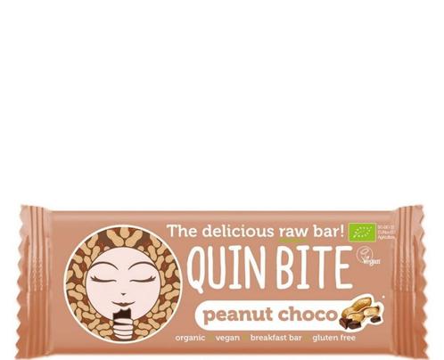 QuinBite reep Pinda Choco, Sport en Fitness, Gezondheidsproducten en Wellness, Nieuw