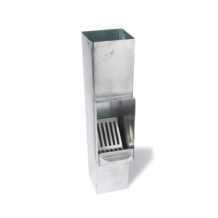 RHEINZINK Bladafscheider bladvanger 100mm vierkant zink, Doe-het-zelf en Verbouw, Overige Doe-het-zelf en Verbouw, Ophalen of Verzenden