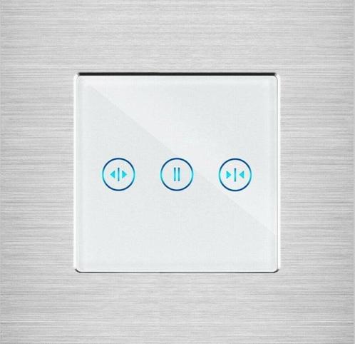 TOUCH SCHAKELAAR | ALUMINIUM | ZILVER | ZONWERING / GORDIJN, Doe-het-zelf en Verbouw, Elektra en Kabels, Ophalen of Verzenden
