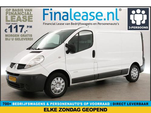 Renault Trafic 2.0 dCi T29 L2H1 Airco 3 Persoons Trekhaak, Auto's, Bestelauto's, Lease, Handgeschakeld, Diesel, Renault, Wit, Verzenden