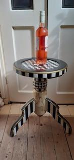 MacKenzie Child style. - Kruk - Hout, Metaal, Faux Marbre., Antiek en Kunst