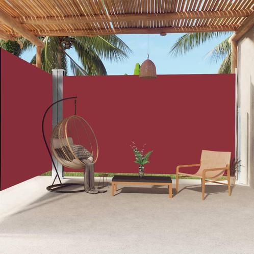 vidaXL Windscherm uittrekbaar 220x600 cm rood, Tuin en Terras, Zonneschermen, Nieuw, Verzenden