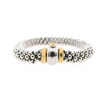 18 Krt. Bicolor gouden Mesh schakel armband; 21,5 cm | Fope, Sieraden, Tassen en Uiterlijk, Ophalen of Verzenden, Gebruikt, Overige kleuren