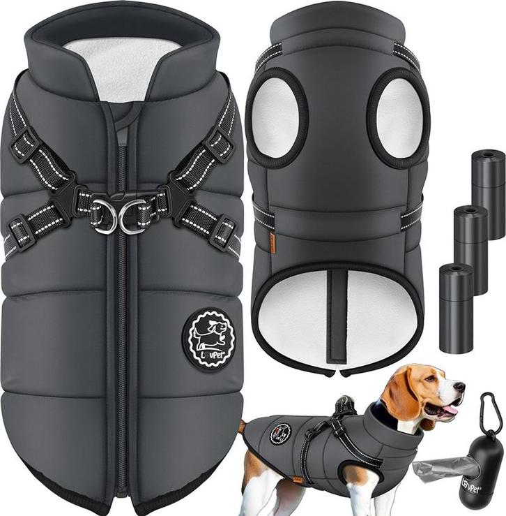 Hondenharnas 3XL - hondenjas - waterafstotend - gevoerd -, Dieren en Toebehoren, Honden-accessoires, Verzenden
