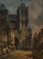 Jan Beekhout (1935) - Stadsgezicht, Antiek en Kunst