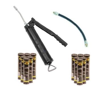 Vetspuit + 12 vetpatronen en vetspuit slang! beschikbaar voor biedingen